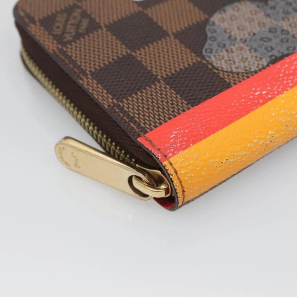 LOUIS VUITTON Damier Evasion Zippy Wallet Long Wallet N61240 LV Auth 125449 - Picture 5 of 16